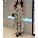 ホワイト系 | 配色肩リボンシャーリングキャミワンピース | NICE CLAUP / OLIVE des OLIVE OUTLET