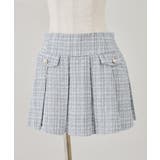 サックス | ラメツイードスカパン | NICE CLAUP / OLIVE des OLIVE　OUTLET