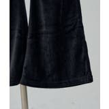 【セットアップ対応可】ベロアフレアーイージパンツ | NICE CLAUP / OLIVE des OLIVE　OUTLET | 詳細画像3 