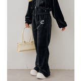 【セットアップ対応可】ベロアフレアーイージパンツ | NICE CLAUP / OLIVE des OLIVE　OUTLET | 詳細画像12 