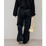 【セットアップ対応可】ベロアフレアーイージパンツ | NICE CLAUP / OLIVE des OLIVE　OUTLET | 詳細画像19 