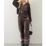 【セットアップ対応可】ベロアフレアーイージパンツ | NICE CLAUP / OLIVE des OLIVE　OUTLET | 詳細画像23 