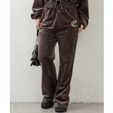 ブラウン | 【セットアップ対応可】ベロアフレアーイージパンツ | NICE CLAUP / OLIVE des OLIVE　OUTLET