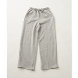 トップグレー | ラインストーン付スウェットパンツ | NICE CLAUP / OLIVE des OLIVE　OUTLET