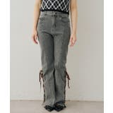 レースアップビジュー付フレアーパンツ | NICE CLAUP / OLIVE des OLIVE　OUTLET | 詳細画像11 