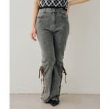 レースアップビジュー付フレアーパンツ | NICE CLAUP / OLIVE des OLIVE　OUTLET | 詳細画像13 