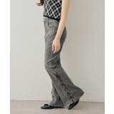 レースアップビジュー付フレアーパンツ | NICE CLAUP / OLIVE des OLIVE　OUTLET | 詳細画像16 