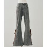 レースアップビジュー付フレアーパンツ | NICE CLAUP / OLIVE des OLIVE　OUTLET | 詳細画像19 