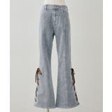 レースアップビジュー付フレアーパンツ | NICE CLAUP / OLIVE des OLIVE　OUTLET | 詳細画像20 