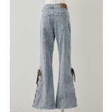 レースアップビジュー付フレアーパンツ | NICE CLAUP / OLIVE des OLIVE　OUTLET | 詳細画像22 