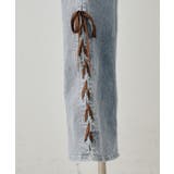 レースアップビジュー付フレアーパンツ | NICE CLAUP / OLIVE des OLIVE　OUTLET | 詳細画像23 