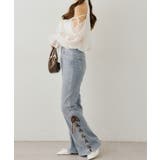 レースアップビジュー付フレアーパンツ | NICE CLAUP / OLIVE des OLIVE　OUTLET | 詳細画像31 