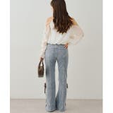 レースアップビジュー付フレアーパンツ | NICE CLAUP / OLIVE des OLIVE　OUTLET | 詳細画像32 