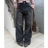 ブラック | キラキラワイドデニム | NICE CLAUP / OLIVE des OLIVE　OUTLET
