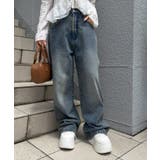 ブルー | キラキラワイドデニム | NICE CLAUP / OLIVE des OLIVE　OUTLET