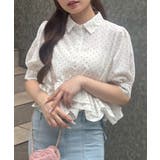 裾フリルペプラムブラウス | NICE CLAUP / OLIVE des OLIVE　OUTLET | 詳細画像1 