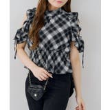 チェック肩フリルあきブラウス | NICE CLAUP / OLIVE des OLIVE　OUTLET | 詳細画像5 