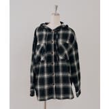 シャギーチェックフードシャツ | NICE CLAUP / OLIVE des OLIVE　OUTLET | 詳細画像23 