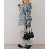 シャギーチェックフードシャツ | NICE CLAUP / OLIVE des OLIVE　OUTLET | 詳細画像7 
