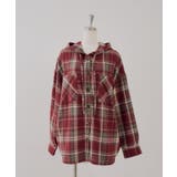 シャギーチェックフードシャツ | NICE CLAUP / OLIVE des OLIVE　OUTLET | 詳細画像10 