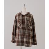 シャギーチェックフードシャツ | NICE CLAUP / OLIVE des OLIVE　OUTLET | 詳細画像29 
