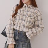 チェックフリルシャツ | NICE CLAUP / OLIVE des OLIVE OUTLET | 詳細画像2