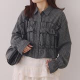 チェックフリルシャツ | NICE CLAUP / OLIVE des OLIVE OUTLET | 詳細画像3