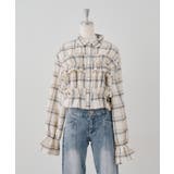 柄1 | チェックフリルシャツ | NICE CLAUP / OLIVE des OLIVE OUTLET