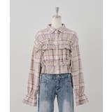 柄2 | チェックフリルシャツ | NICE CLAUP / OLIVE des OLIVE OUTLET
