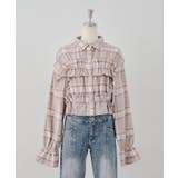 チェックフリルシャツ | NICE CLAUP / OLIVE des OLIVE OUTLET | 詳細画像9