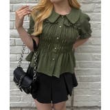 シャーリング前ボタンブラウス | NICE CLAUP / OLIVE des OLIVE　OUTLET | 詳細画像32 