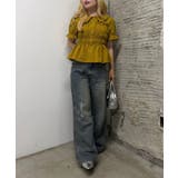 シャーリング前ボタンブラウス | NICE CLAUP / OLIVE des OLIVE　OUTLET | 詳細画像37 