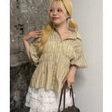 柄3 | シャーリングパフスリーブブラウス | NICE CLAUP / OLIVE des OLIVE OUTLET