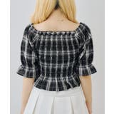 チェックレースアップブラウス | NICE CLAUP / OLIVE des OLIVE OUTLET | 詳細画像9