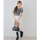 チェックレースアップブラウス | NICE CLAUP / OLIVE des OLIVE OUTLET | 詳細画像15