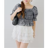 チェックレースアップブラウス | NICE CLAUP / OLIVE des OLIVE OUTLET | 詳細画像16