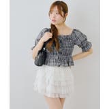 チェックレースアップブラウス | NICE CLAUP / OLIVE des OLIVE OUTLET | 詳細画像17