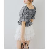 チェックレースアップブラウス | NICE CLAUP / OLIVE des OLIVE OUTLET | 詳細画像18