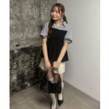 異素材シャーリングドッキングブラウス | NICE CLAUP / OLIVE des OLIVE OUTLET | 詳細画像3