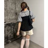 異素材シャーリングドッキングブラウス | NICE CLAUP / OLIVE des OLIVE OUTLET | 詳細画像5