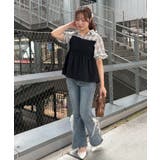 異素材シャーリングドッキングブラウス | NICE CLAUP / OLIVE des OLIVE OUTLET | 詳細画像14