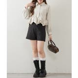 裾フリルブラウス長袖 | NICE CLAUP / OLIVE des OLIVE OUTLET | 詳細画像2