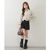 裾フリルブラウス長袖 | NICE CLAUP / OLIVE des OLIVE OUTLET | 詳細画像3