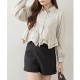 裾フリルブラウス長袖 | NICE CLAUP / OLIVE des OLIVE OUTLET | 詳細画像10