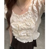 シャーリングブラウス | NICE CLAUP / OLIVE des OLIVE　OUTLET | 詳細画像2 