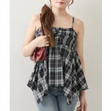 キラキラチェックキャミチュニック | NICE CLAUP / OLIVE des OLIVE OUTLET | 詳細画像1