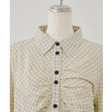 チェックギャザーブラウス | NICE CLAUP / OLIVE des OLIVE OUTLET | 詳細画像2