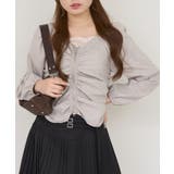 グレージュ | アソートダブルジップシャツ | NICE CLAUP / OLIVE des OLIVE　OUTLET