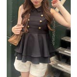 金ボタンノースリブラウス | NICE CLAUP / OLIVE des OLIVE OUTLET | 詳細画像7