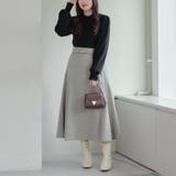 【6色展開】大人気リバイバル！配色メローパワショルリブニット | RMAF　NICE CLAUP / OLIVE des OLIVE | 詳細画像41 
